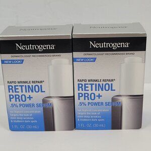 Neutrogena Rapid Wrinkle Repair Retinol Pro+.5% Power Serum 1 FL OZ Set of 2 NIB